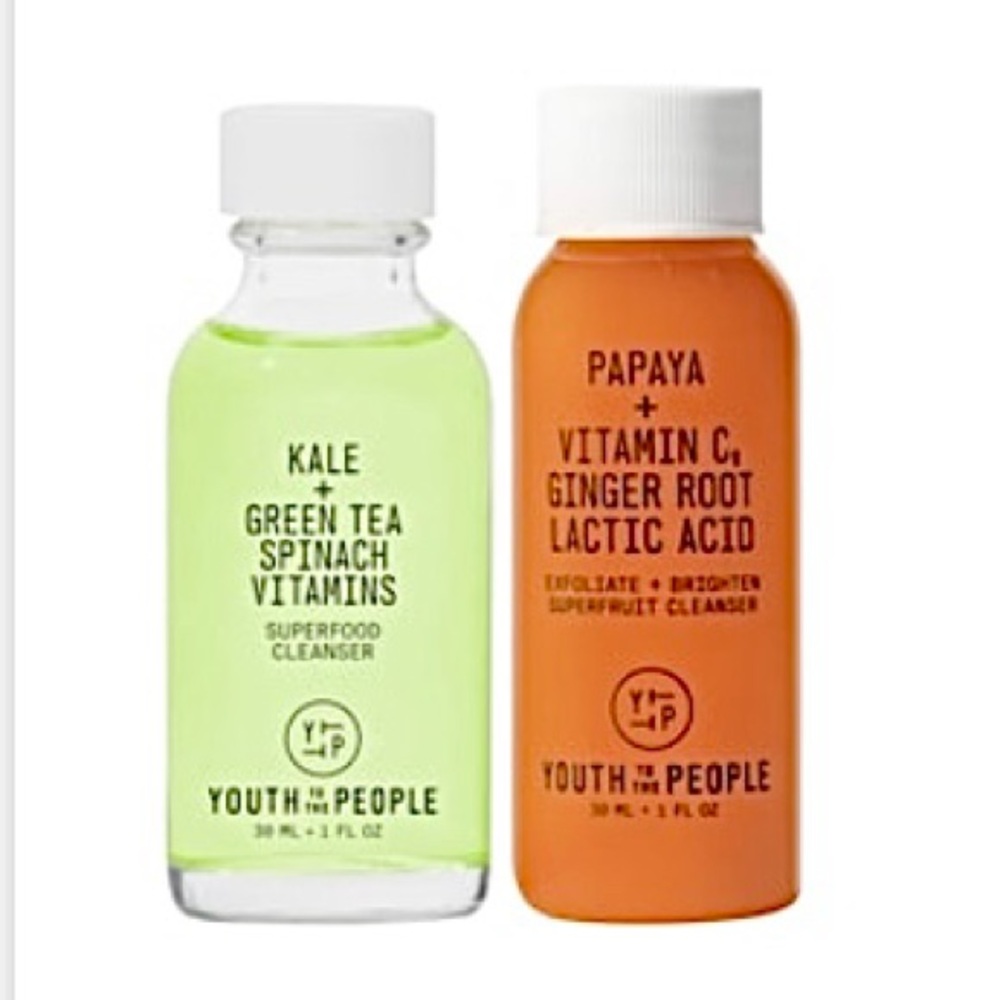 Youth to the People Superfood & Exfoliate Cleanser Duo.